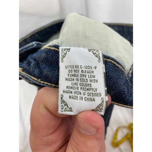 Cello Woman’s Jean's Blue Denim Straight Slim Leg 5-Pocket Size 0 x 32 - Picture 12 of 12